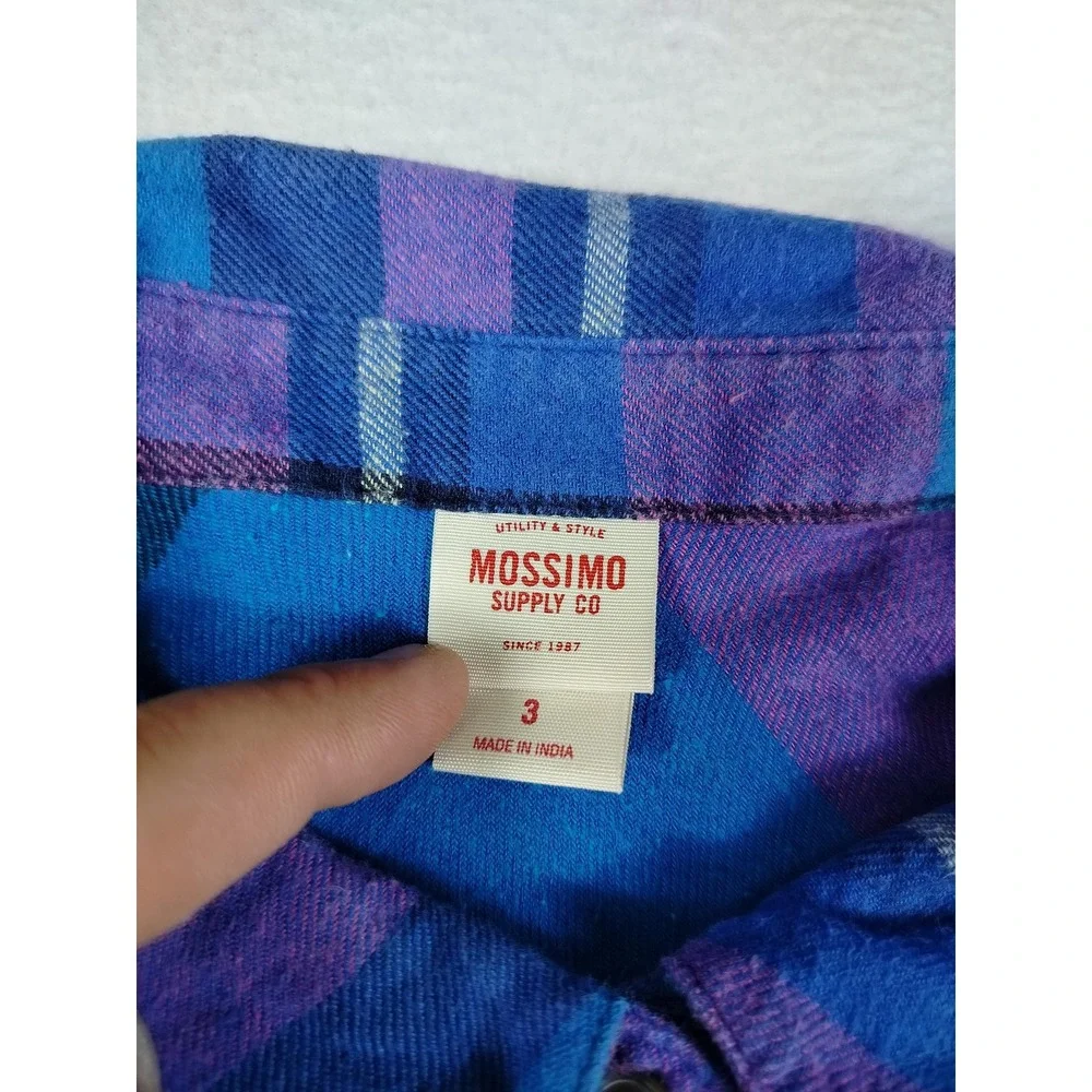 Mossimo Flannel Shirt Womens 3X Multicolor Plaid Cabincore Cozycore Outdoors